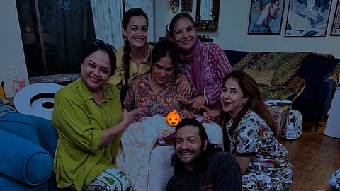 (From left) Tanvi Azmi, Dia Mirza, Shabana Azmi and Urmila Matondkar, alongwith Richa Chadha and Ali Fazal
