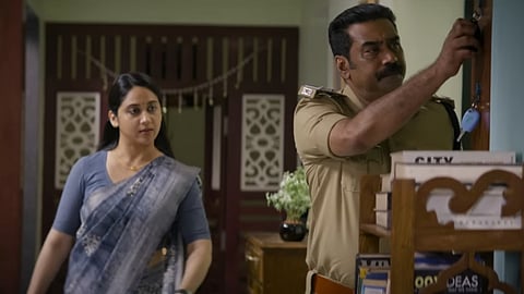 Miya George and Biju Menon from Thalavan