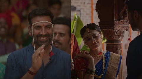Akshay Kumar and Radhika Madan's still from the song