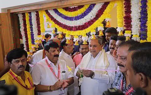 CM Siddaramaiah inaugurating the Karnataka Producers Association's new building