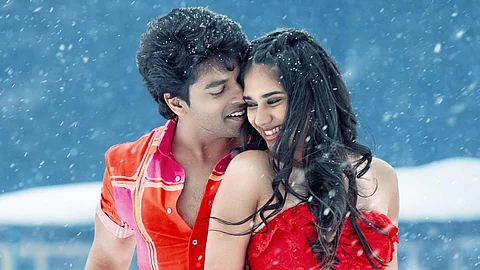 Sree Kamal and Tanvi in a still from Usha Parinayam