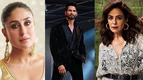 Kareena Kapoor Khan (L), Shahid Kapoor (M), and Mona Singh (R)