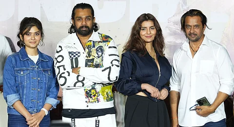 Vaibhavi Shandilya, Dhruva Sarja, Anveshi Jain and Arjun