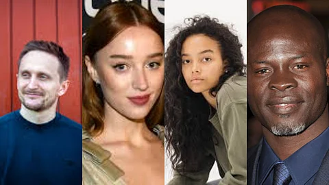 (Left to Right) Tommy Wirkola, Phoebe Dynevor, Whitney Peak, and Djimon Hounsou
