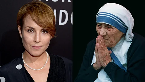 Noomi Rapace (L) and Mother Teresa (R)