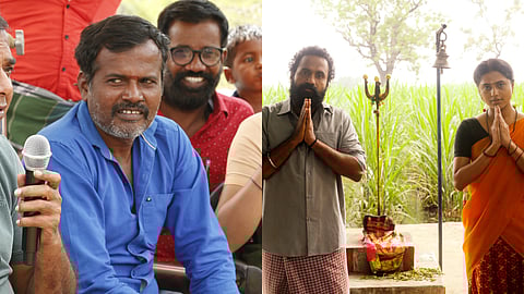 Elumalai (L), and a still from the film