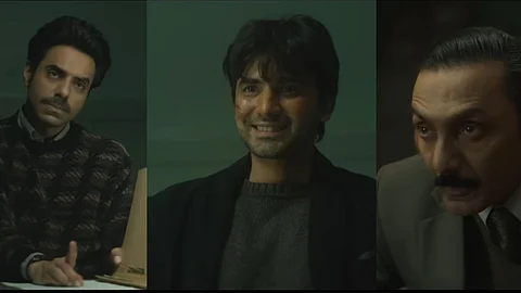 (from left) Aparshakti Khurana, Ishwak Singh and Rahul Bose in Berlin