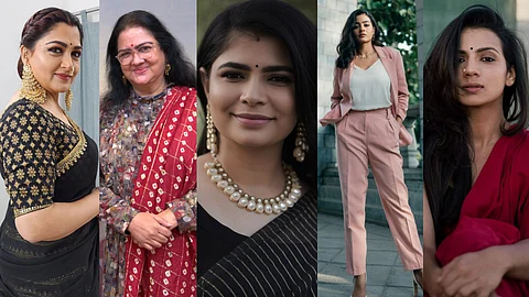 (From L to R) Kushboo Sundar, Urvashi, Chinmayi Sripada, Gayathrie Shankar, and Sruthi Hariharan