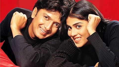 Riteish Deshmukh and Genelia D'Souza in the poster of the film