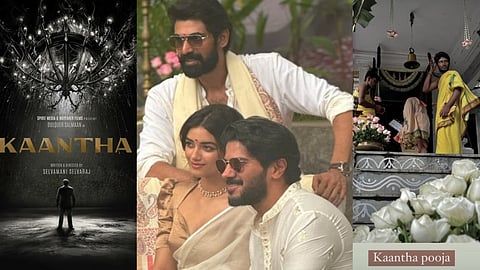 Dulquer Salmaan's Kaantha launched with a pooja