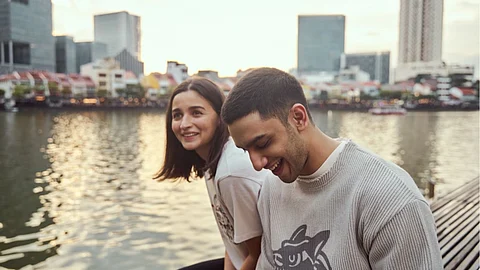 Alia Bhatt (L) and Vedang Raina (R)