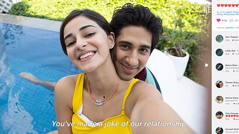 Ananya Panday and Vihaan Samat in the trailer