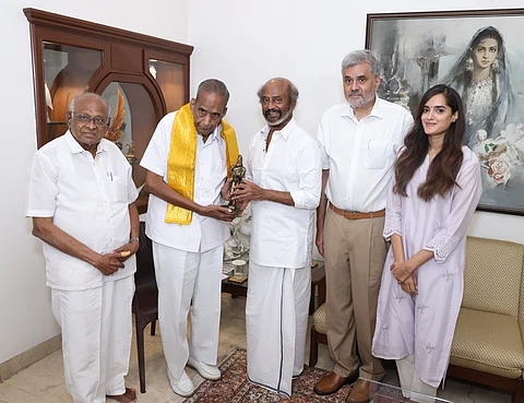 Rajinikanth calls on his once regular collaborators, SP Muthuraman and AVM Saravanan