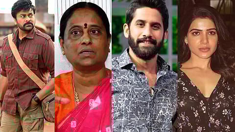 Chiranjeevi, Konda Surekha, Naga Chaitanya and Samantha