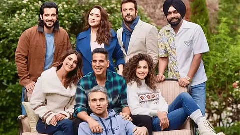 The cast and director of the film