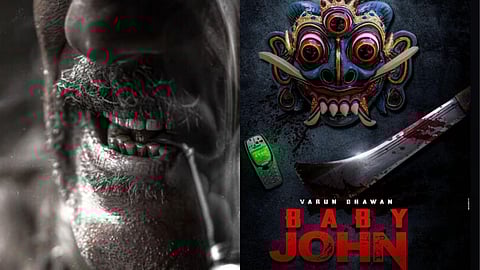 Jackie Shroff's poster (L) and the poster of Baby John (R)