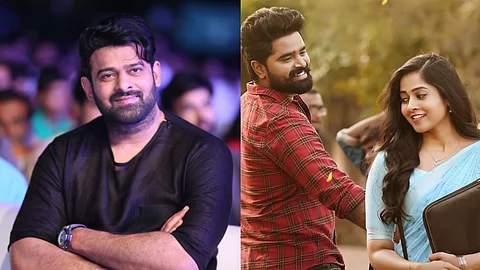 Prabahs (L) and Love Reddy poster (R)