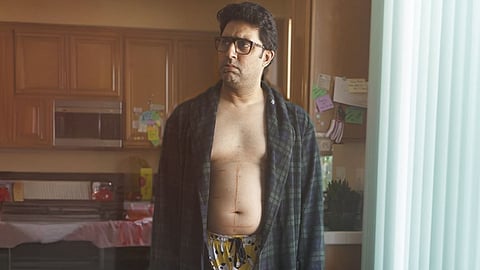 Abhishek Bachchan in a poster from I Want To Talk