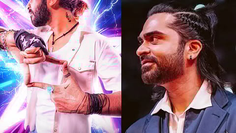 STR in Vallavan mode in BTS shoot of first look of his next with Ashwath Marimuthu