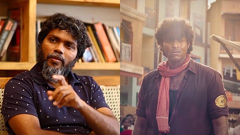 Pa Ranjith (L) and Matka's trailer still (R)