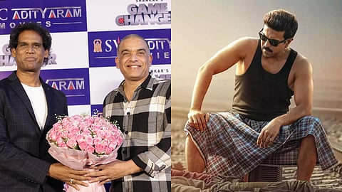 Dil Raju and Aditya Ram at Game Changer Press Meet