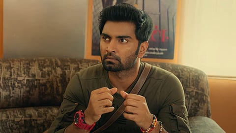 Character glimpse of Atharvaa from Nirangal Moondru out
