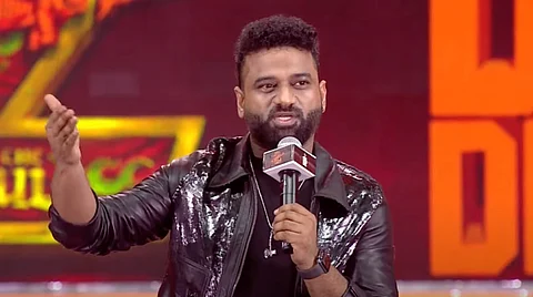 A still of Devi Sri Prasad at Pushpa 2 event