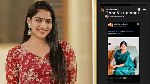 Swasika confirms she is part of Suriya 45
