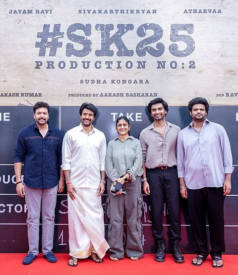 Sivakarthikeyan teams up with Sudha Kongara, Jayam Ravi and Atharvaa for his 25th film