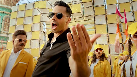 Varun Dhawan and Rajpal Yadav in the song