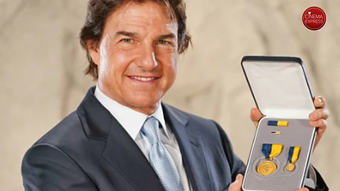 Tom Cruise feted with US Navy's highest civilian award
