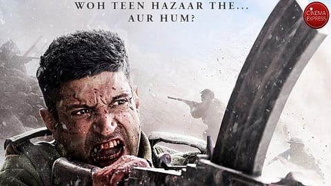 Farhan Akhtar in a poster from 120 Bahadur