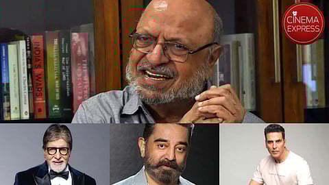 Up: Shyam Benegal; Down: Amitabh Bachchan (L), Kamal Haasan (M) and Akshay Kumar (R)