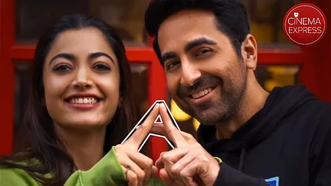 Rashmika Mandanna and Ayushmann Khurrana from sets of Thama