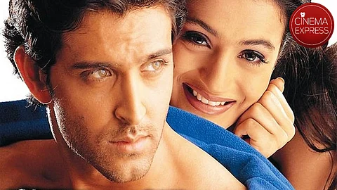 Hrithik Roshan and Ameesha Patel in a poster of Kaho Naa...Pyaar Hai