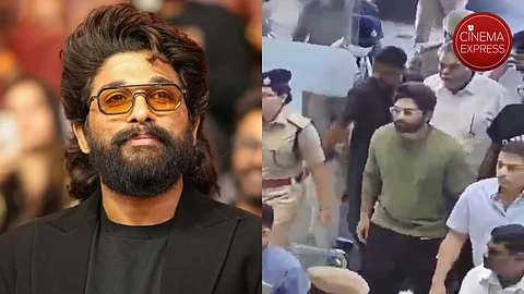 Allu Arjun visits Sri Tej in hospital