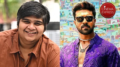 Karthik Subbaraj (L) and Game Changer poster (R)