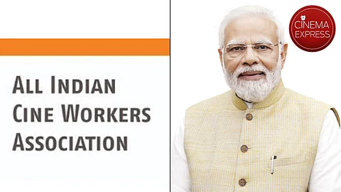 AICWA logo and PM Modi