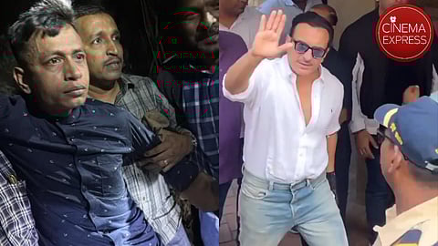 The attacker (left) and Saif Ali Khan