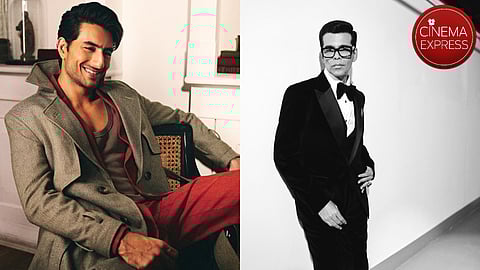 Ibrahim Ali Khan Pataudi (left) and Karan Johar