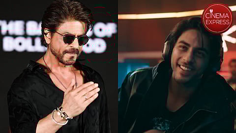 Shah Rukh Khan (left) and Aryan Khan