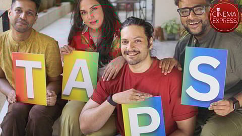 (from left) director Arvind Caulagi, Richa Chadha, Ali Fazal and Sudhanshu Saria
