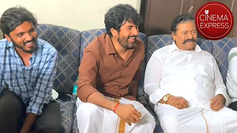 Sivakarthikeyan pays a visit to Soori's Maaman sets