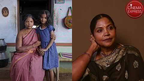 A still from Angammal (L) and Geetha Kailasam (R)