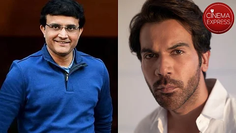 Sourav Ganguly (left) and Rajkummar Rao