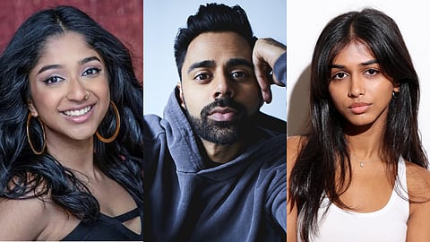 Maitreyi Ramakrishnan, Hasan Minhaj and Priyanka Kedia