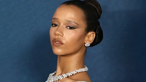 Taylor Russell steps out of The Thomas Crown Affair