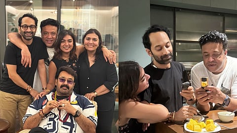 Fahadh Faasil and Nazriya visit Mohanlal’s home, candid moments go viral