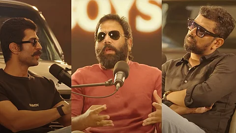 Sandeep Vanga, Vijay Deverakonda and Gowtam Tinnanuri interact; Vanga drops Spirit update