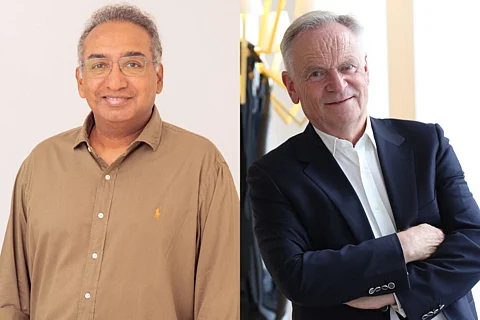 Sameer Nair (L) and Jeffrey Archer (R)